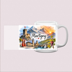 Mug imprimé Martigny - cadeau chaleureux