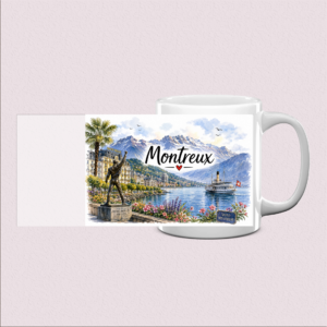 Mug Souvenir Montreux - Élégance Suisse