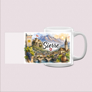 Mug imprimé Sierre – Élégance alpine