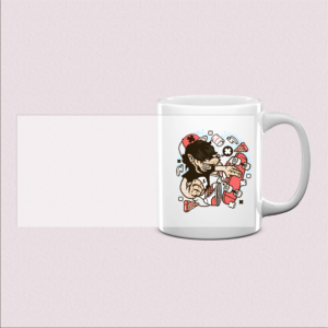 Mug imprimé Loup Skateur – Élégance urbaine
