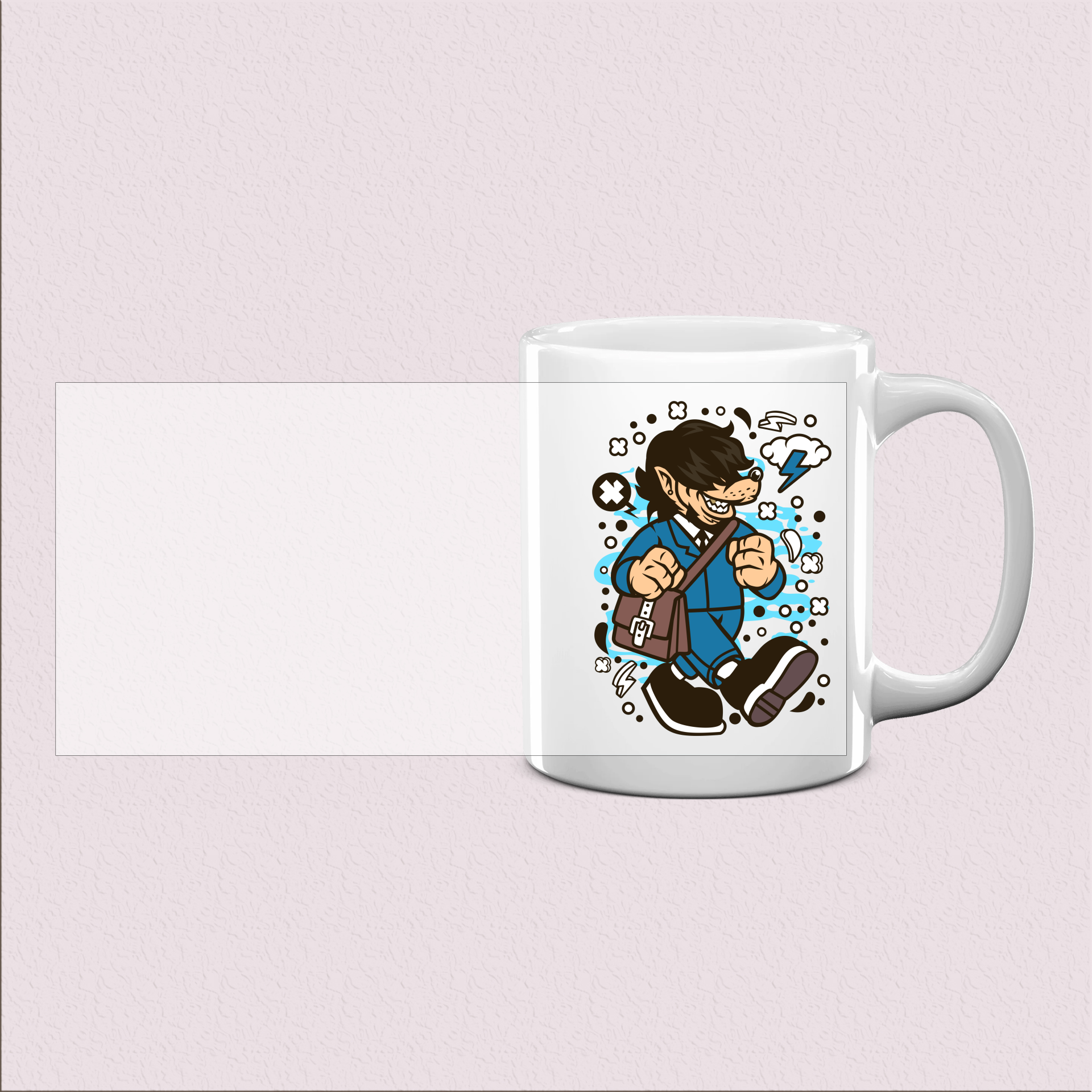 Mug Loup au Travail – Cadeau Inspirant