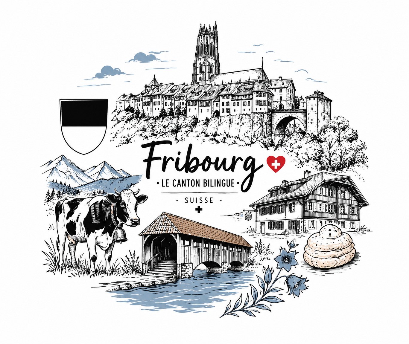 Mug Suisse Fribourg - Édition spéciale – Image 2